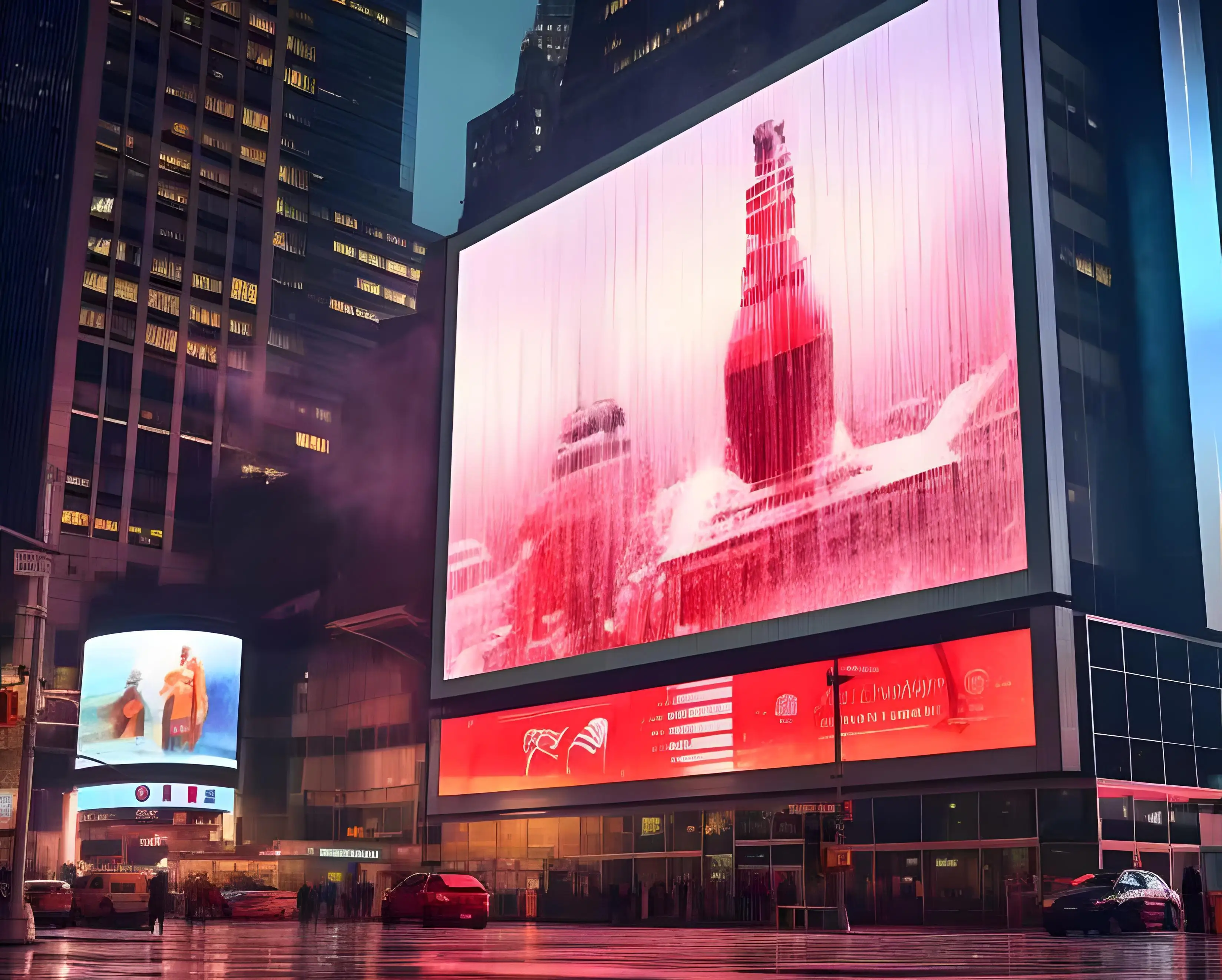 P4 P5 P8 P10 light weight smd high brightness video wall lotus density pixel 40000 pixel per m2 exterior 3d outdoor advertising