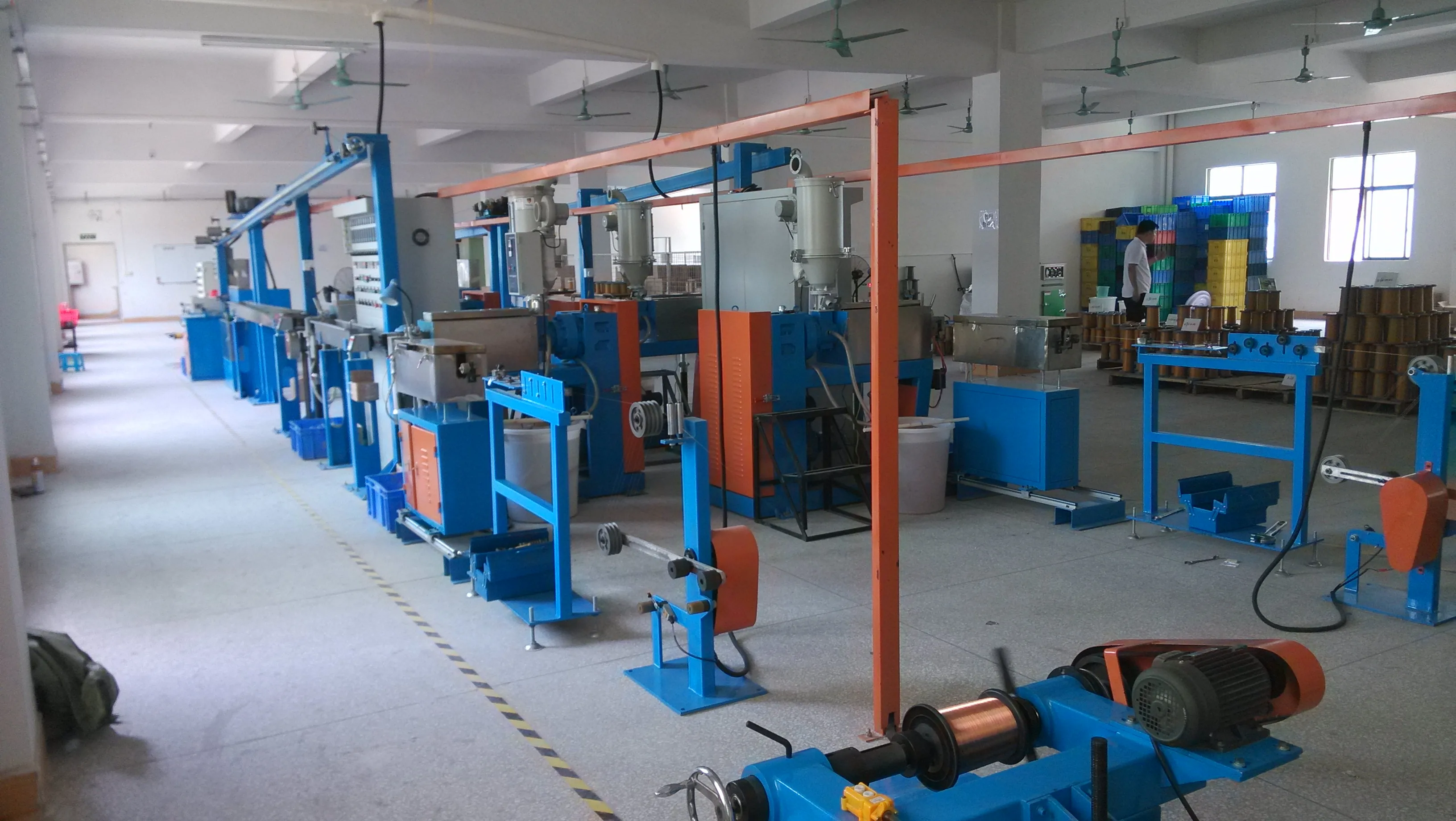 
Electronic heatset wire cable extrusion line 