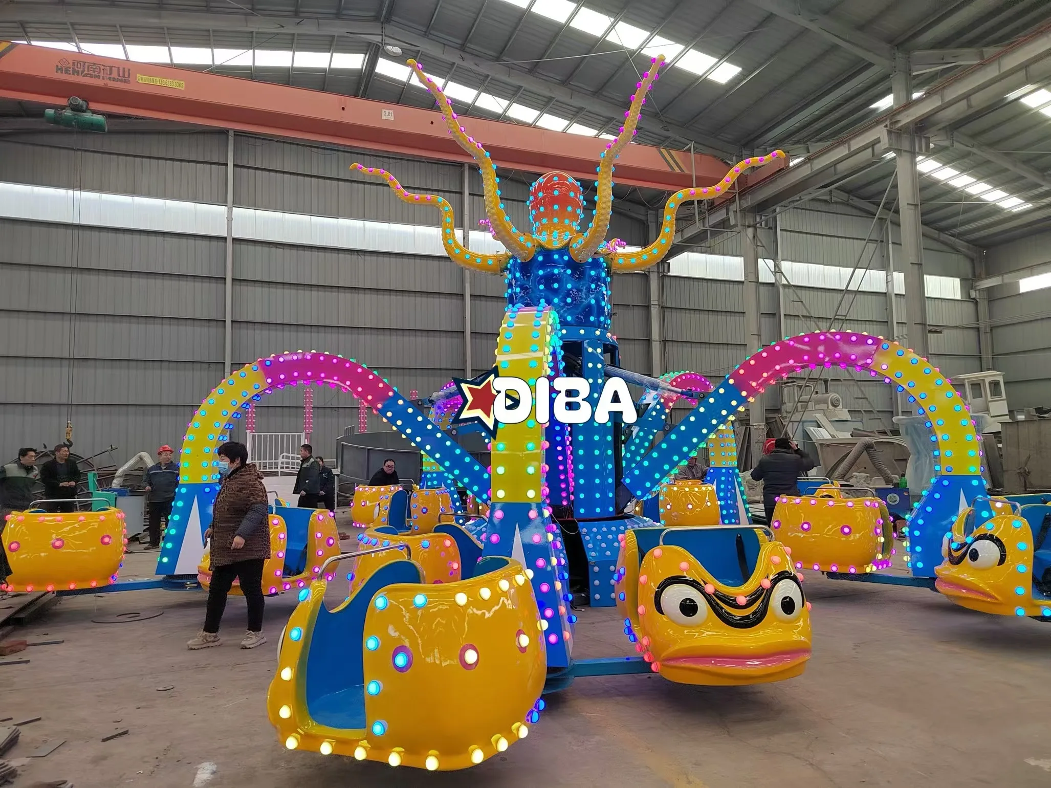 High quality Commercial Manufacturer theme amusement park manege fairground attraction rotary Big Octopus carnival ride for sale