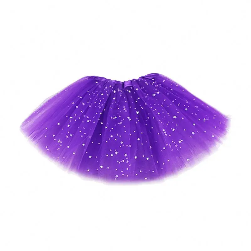 Hot Sale Popular Children Tutu Skirt 3 Layers Sequins Birthday Tutu Skirt Dress For Party