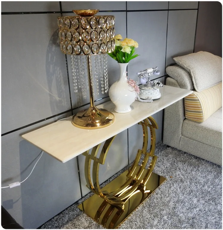 Узкие маленькие милые нержавеющая сталь стол с ногами в форме улитки