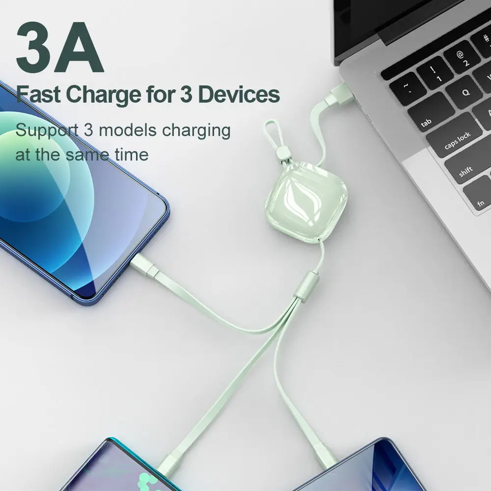  IPSKY заводская цена Мобильный телефон Быстрая зарядка USB Micro Lighting Type C Выдвижной 3 в 1