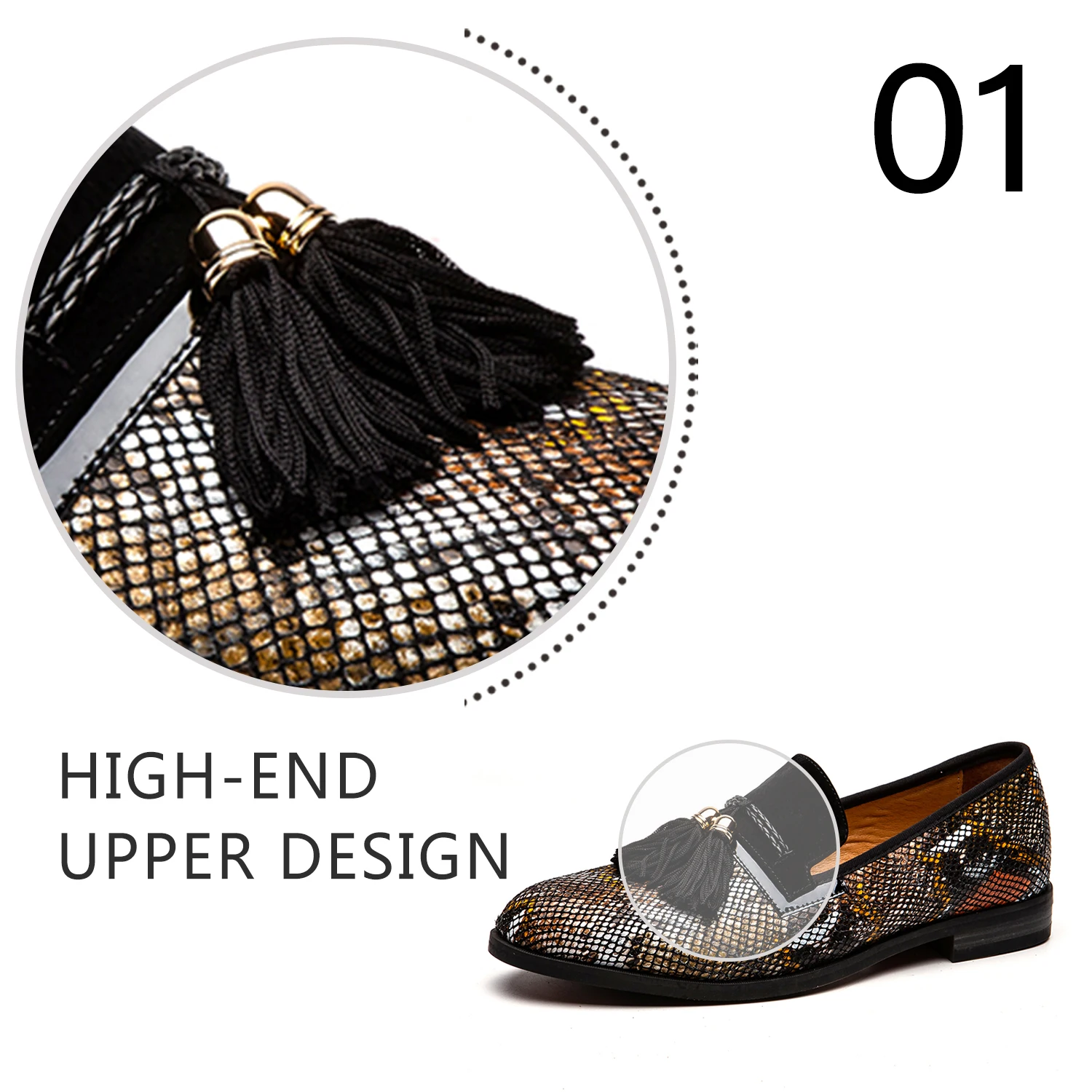 Мужские лоферы без шнуровки Tazewell с бахромой