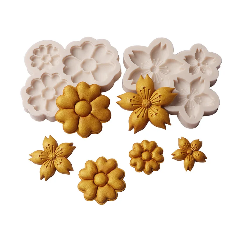 Sakura  Flower Cake Decorating Tool Baking Mold Fondant Silicone Mold