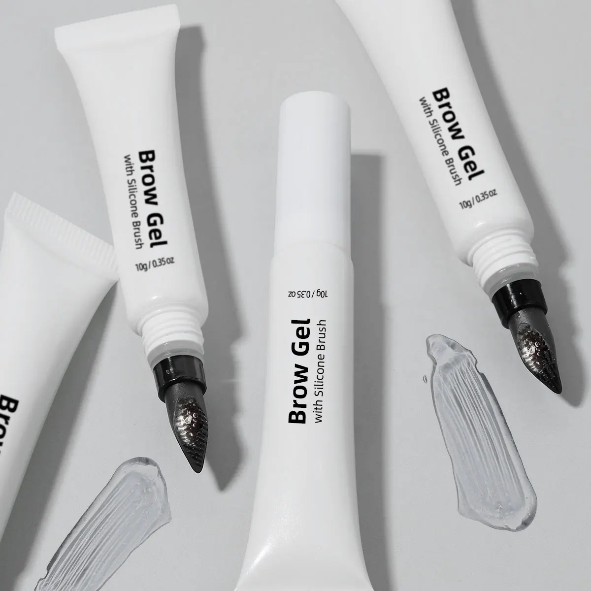 Nutritive Colorless Natural Custom Clear Eyebrow Gel Organic Liquid With Silicone Brush Transparent Eye Brow Gel