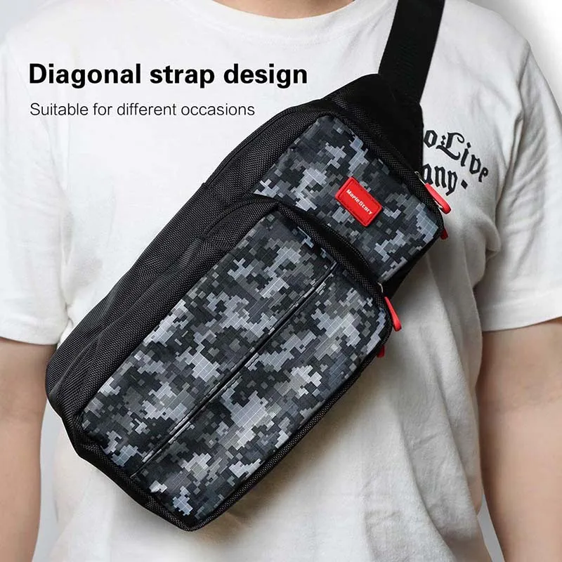 Portable Crossbody Storage Bag Game Accessories Organizer Portable Shoulder Bag Storage Backpack for Nintendo Switch Smartphone