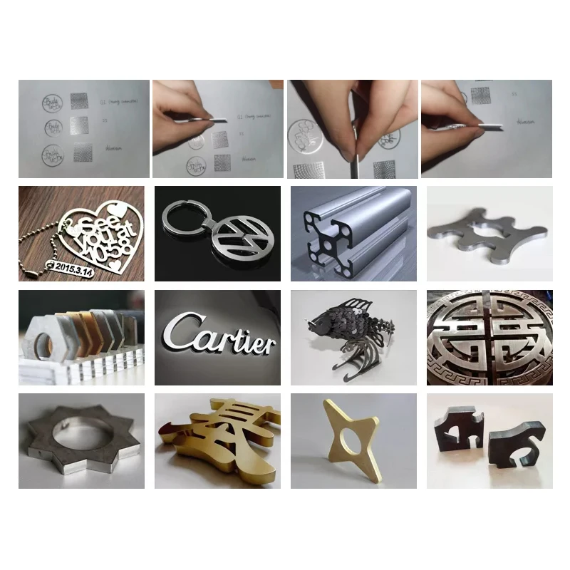 High precision fiber laser small metal jewelry cutting machine 1MM 2MM gold silver copper stainless steel