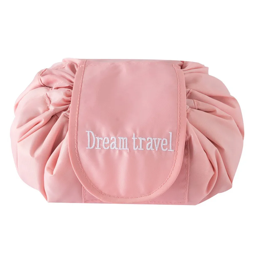 Simple Waterproof Travel Toiletry Makeup Bag Cosmetic Tote Foldable Organizer