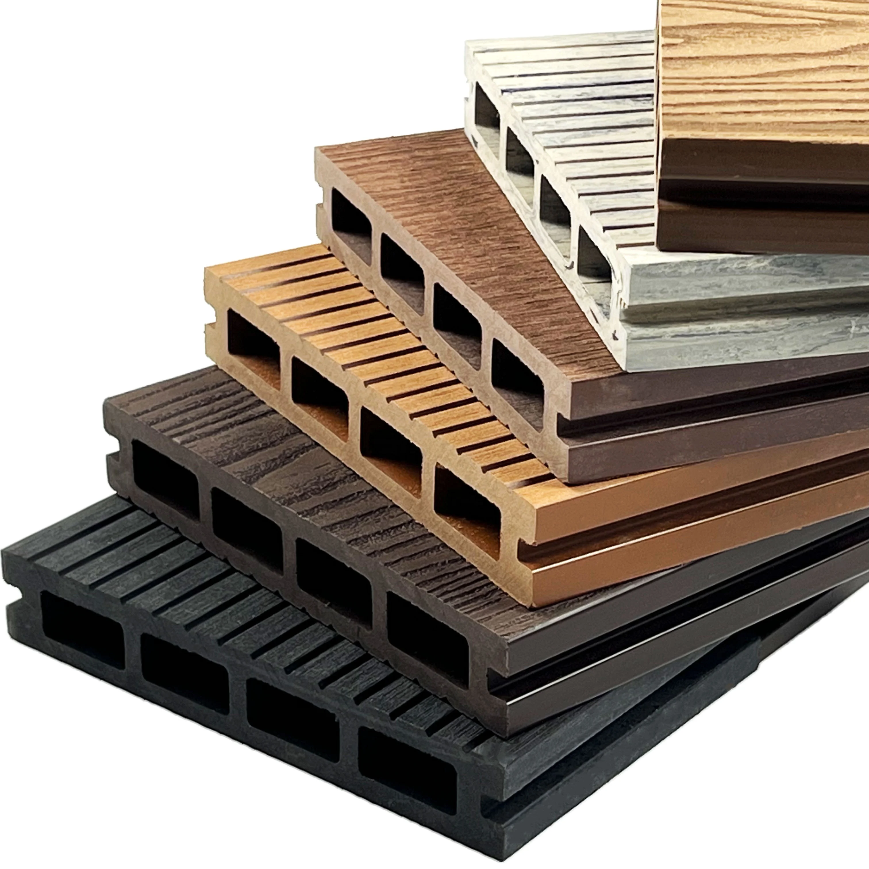 Popular decking waterproof  outdoor use hollow WPC Wood Plastic Composite Decking  wpc deck
