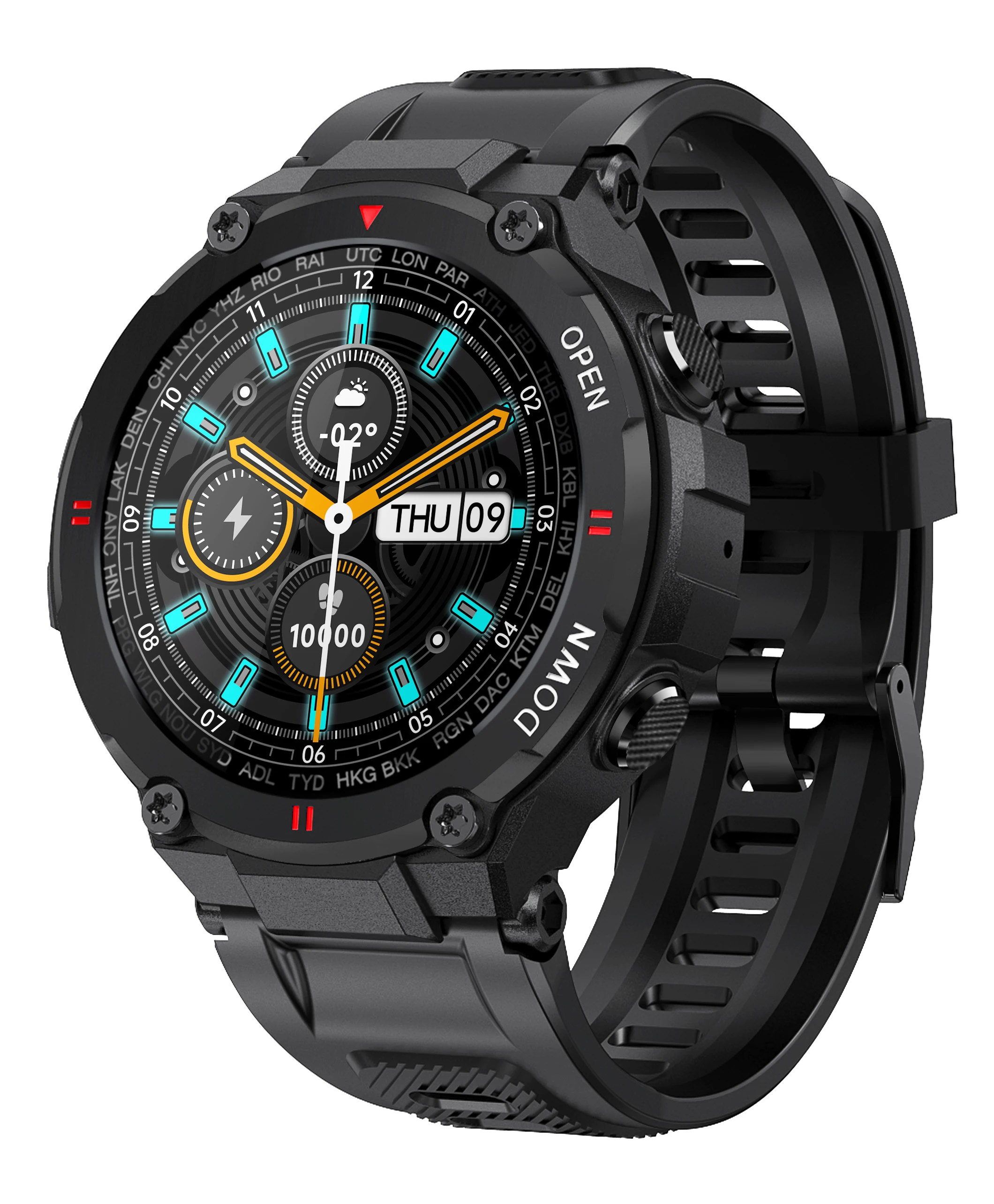 Смарт-часы CACGO K22 2021 сенсорный экран фитнес-трекер артериальное
