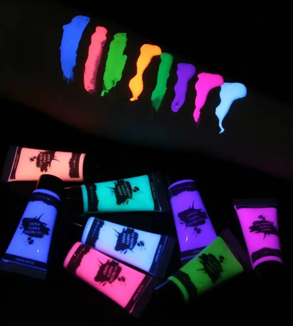 Professional Face Painting Kit Glow In The Dark 10ml Face And Body Paint