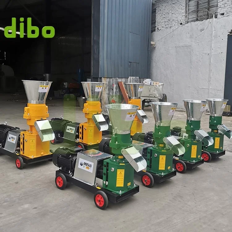 Poultry chicken animal feed pellet making machine mini granulator extruder machine floating fish feed pellet extrusion machine