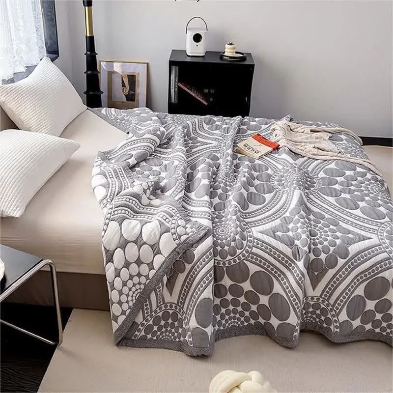 Brand New High Elastic Wear Resistance Soft Sleep Aid Bed Blanket Ten Layers Of Gauze Cotton Blanket Cloud Gauze Puff Towel