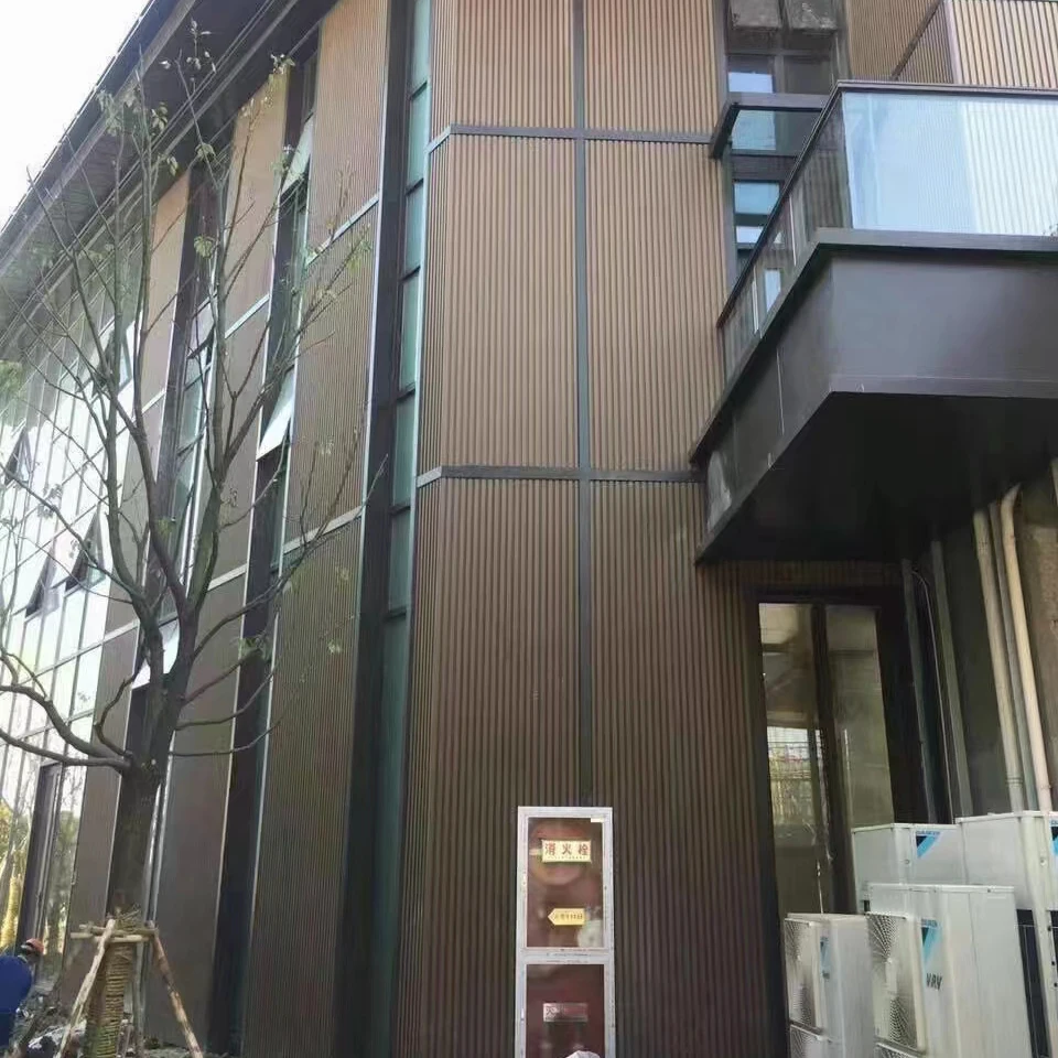 Co Extrusion Wall Panel WPC Exterior Decoration Waterproof wpc Wall Cladding