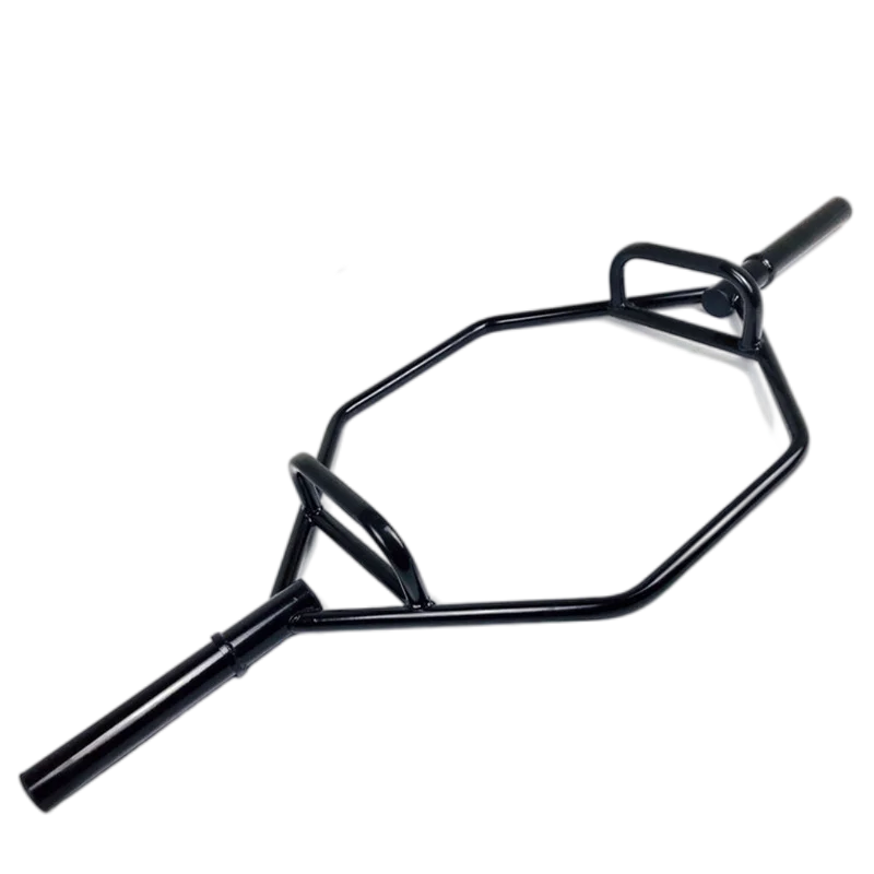 OEM Fitness Commercial  Use Hexagon Weight Lifting High Quality  Training Strong Man Black  Hexagonal Deadlift Barbell Bar