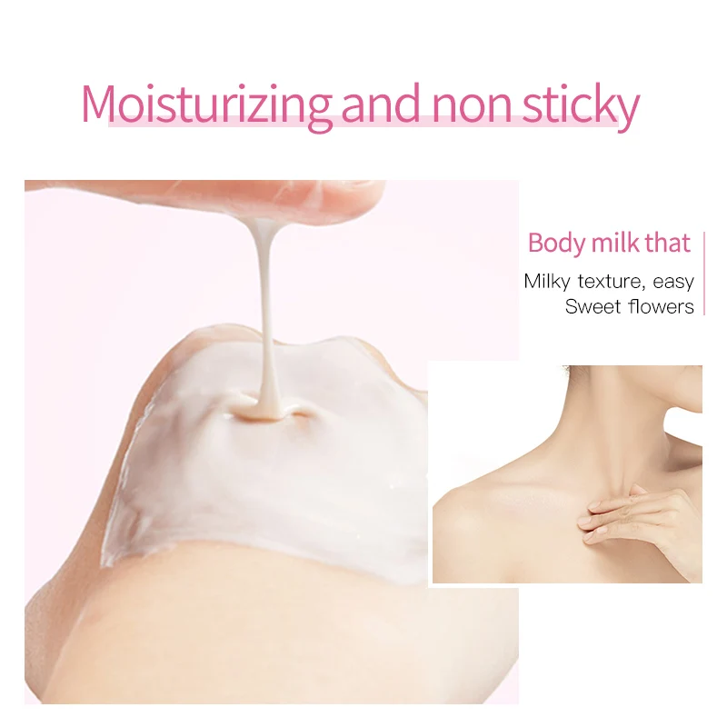 OEM ODM BIOAQUA Goat milk water based compact skin moisturizing body lotion