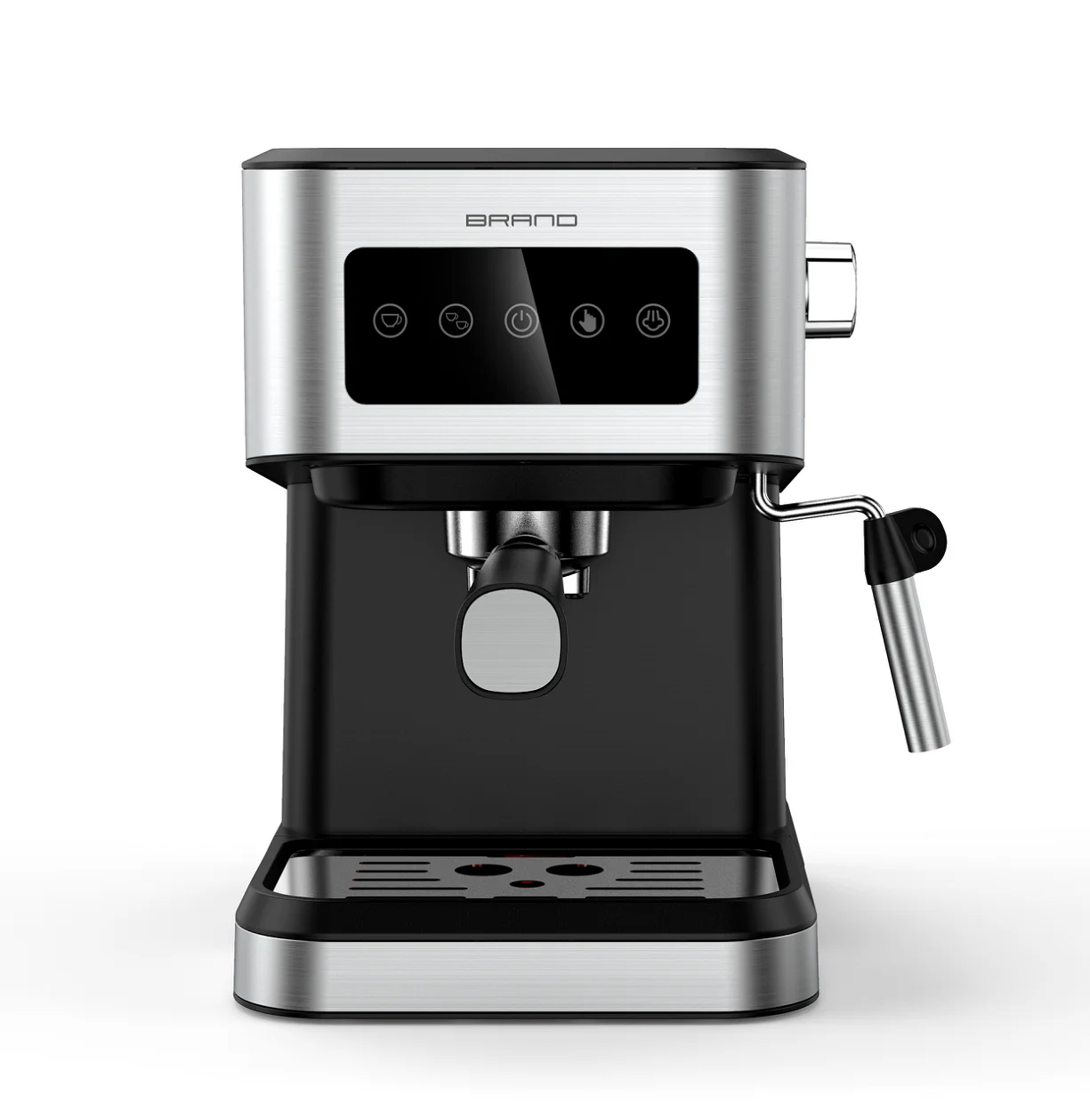 Manual  espresso coffee machine milk frother digital touch screen 15 bar Italian pump pressure espresso coffee maker