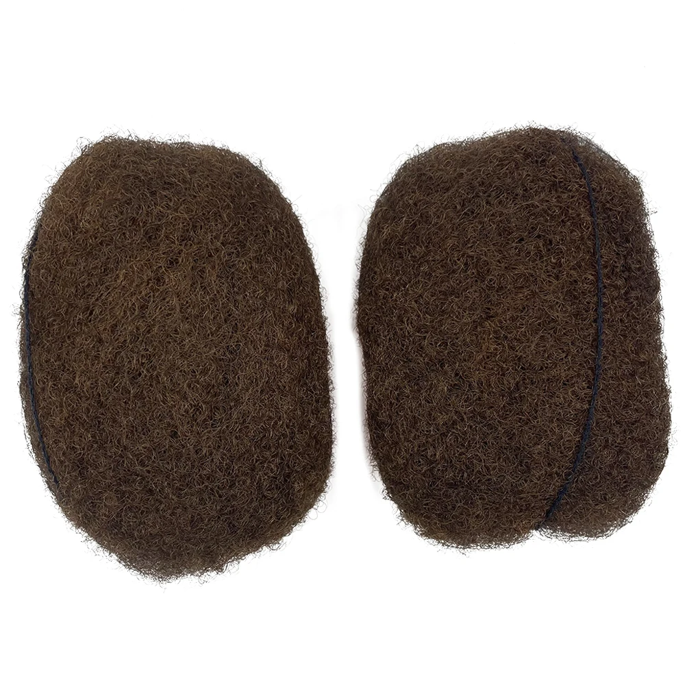 100 Human Hair afro Kinky Bulk Premium Quality Afro Kinky Curly Human Braiding Hair For Dreadlock Extensions #6 Light Brown