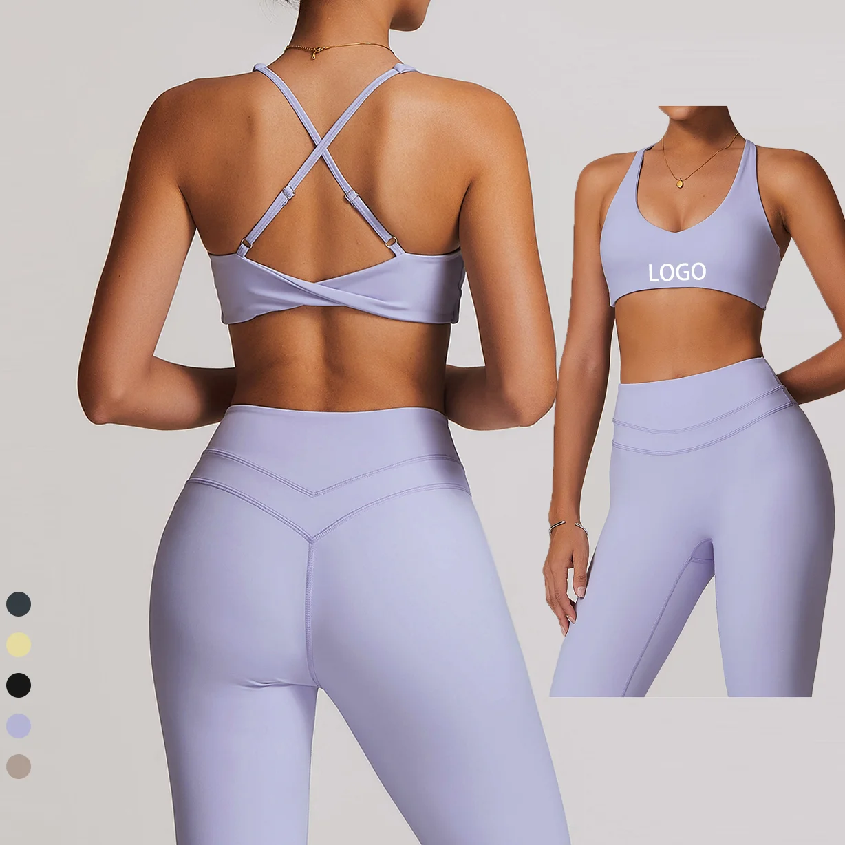 Wholesale Hot Sexy Sports Bra Custom Yoga Bra Fitness Tank Top Running Adjustable Strap Twist Sports Bra Vest Shaping for women