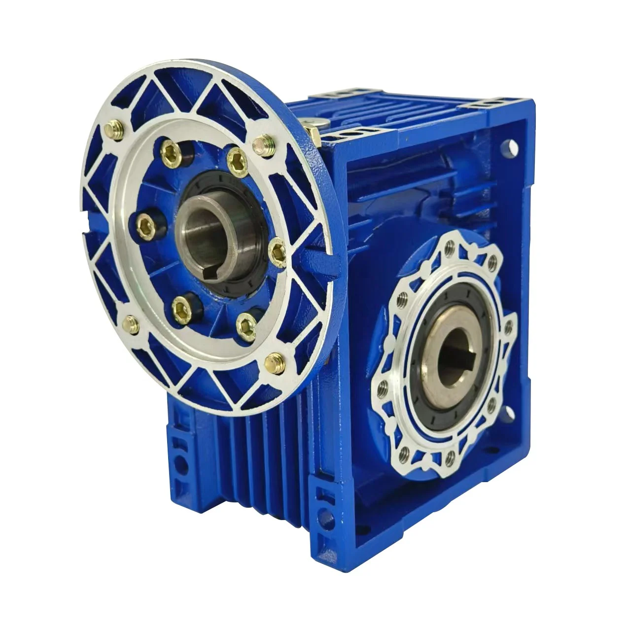 NMRV025 worm gear reducer with compact structure ratio 50-100 worm gearbox with single or double extension worm shaft