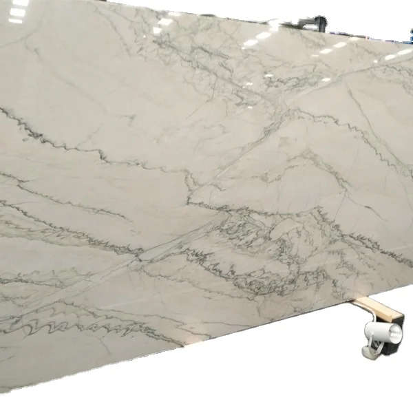 Natural White Macaubas Calacatta Giotto Quartzite Kitchen Countertop