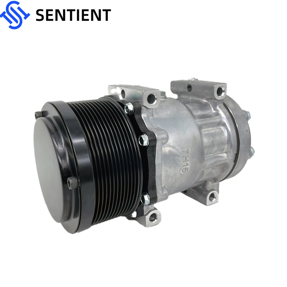 7H15 24V 12PK A/C compressor for caterpillar 323D/323B 372-9295/3729295/SD-6095 Gas compressor air conditioning compressor