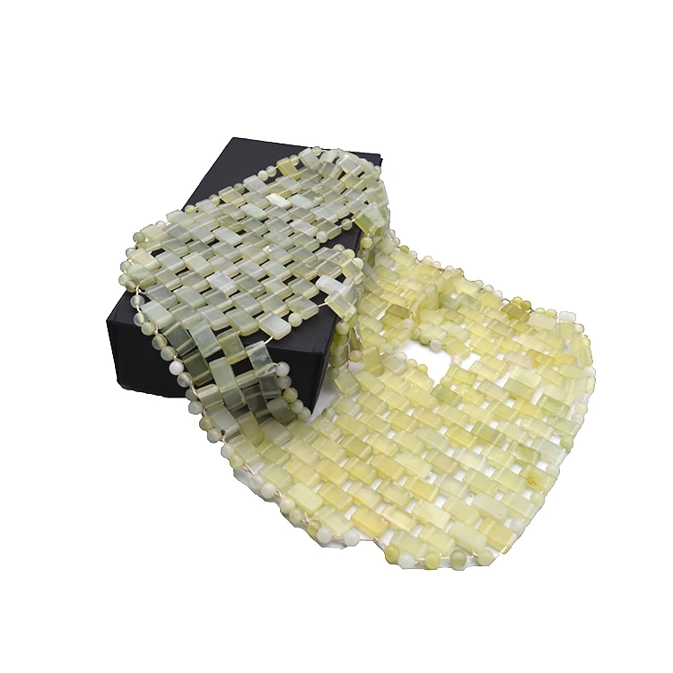 Natural Anti-Aging Xiuyan Jade Eye Mask Jade Stone Facial Mask Jade Sleeping Masks Facial Skin Care Tool