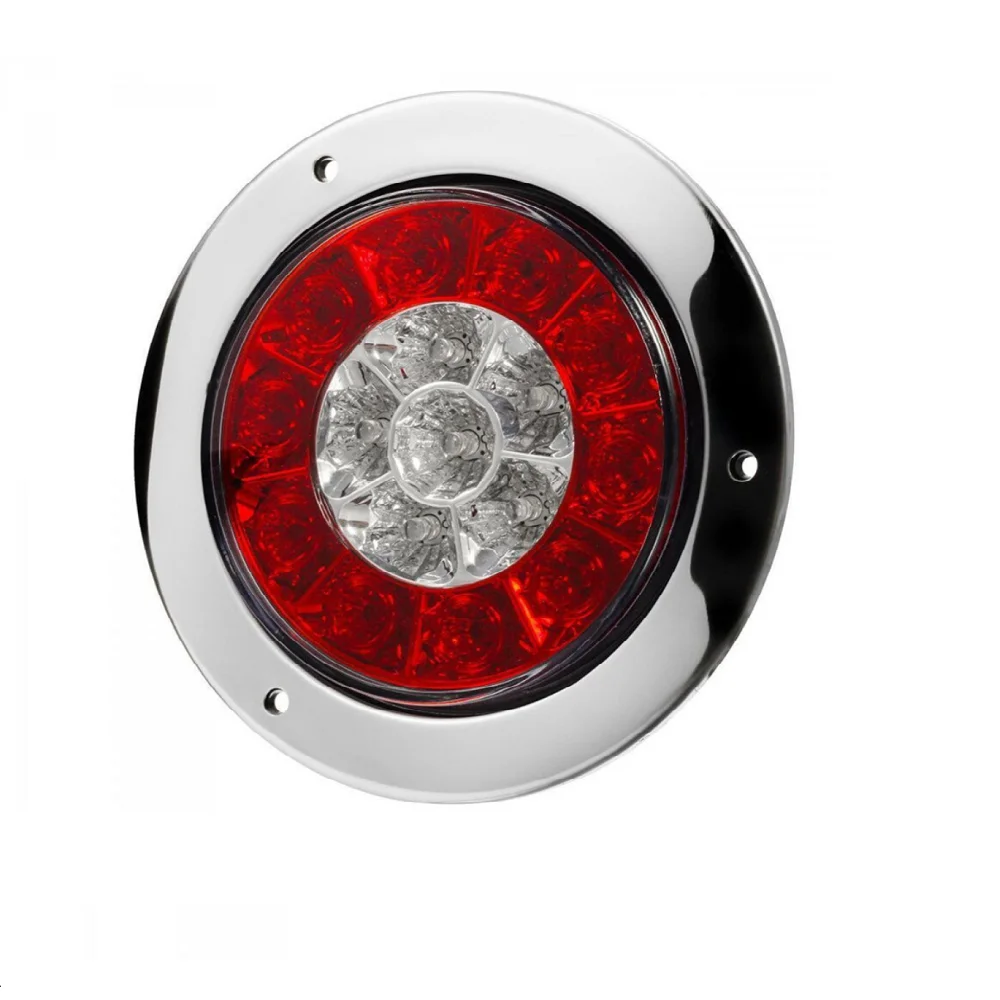 13 7*13 7 см 5.39in 24v 16led 4 провода с нержавеющей сталью задний фонарь для грузового прицепа