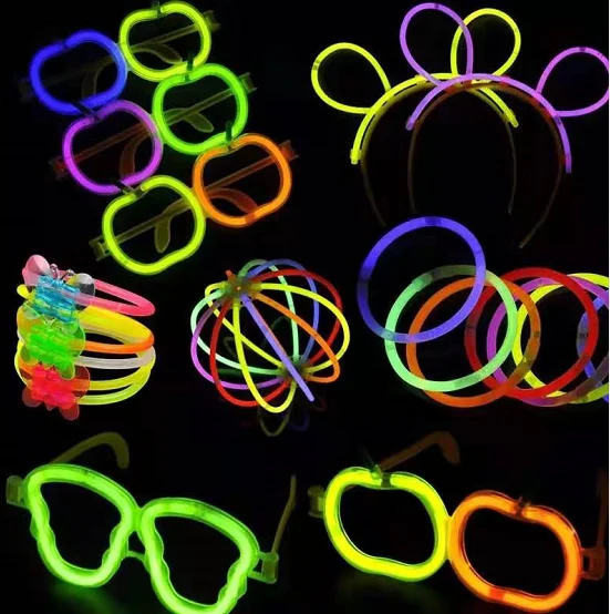 40pcs head bands bracelet props glow party pack light sticks in the dark