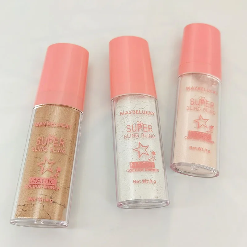 highlight fairy shadow pink glitter delicate contour stick brighten full body pat powder