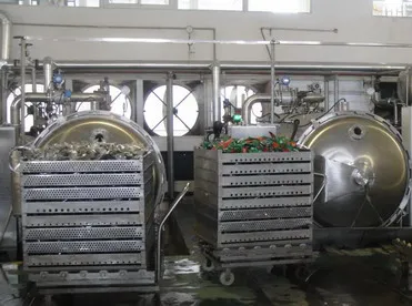 Retort Sterilizer Autoclave Cans Food Industry Jars Tin Automatic Water Spraying Automated Retort Pouch Machine