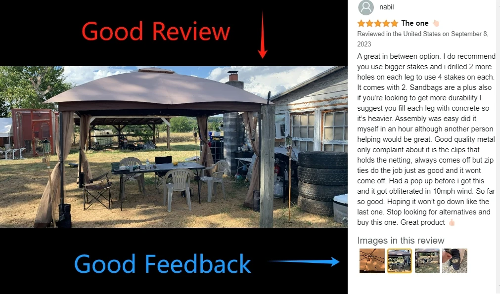 USA Stock Patio Gazebo on Clearance with Privacy Screen  Double Roof Tops Patio Canopy with  for Garden Backyard Deck