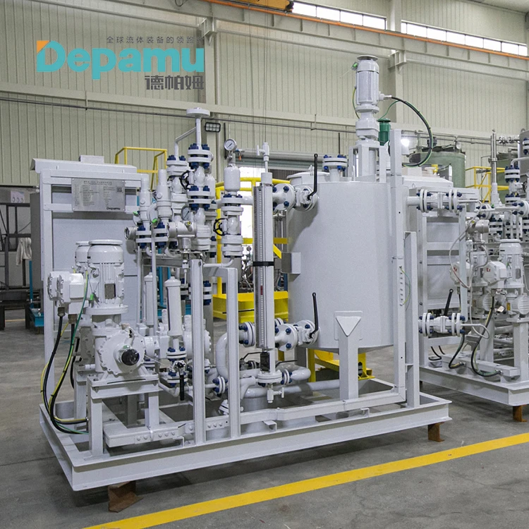 DEPAMU Chemical Dosing Skid DPJY-0.3X1-DPMSWAB10-14.5 with Two Metering Pump and a Tank for Petroleum and Petrochemical Industry