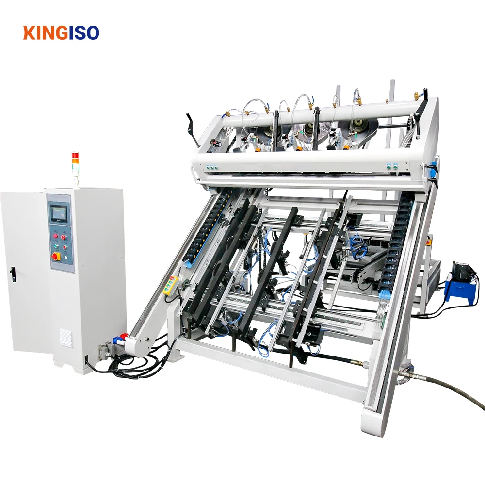 KINGISO Full Automatic Wood Wooden Pallet Making Machines Machine Line Automatic Pallet Nailing Machine