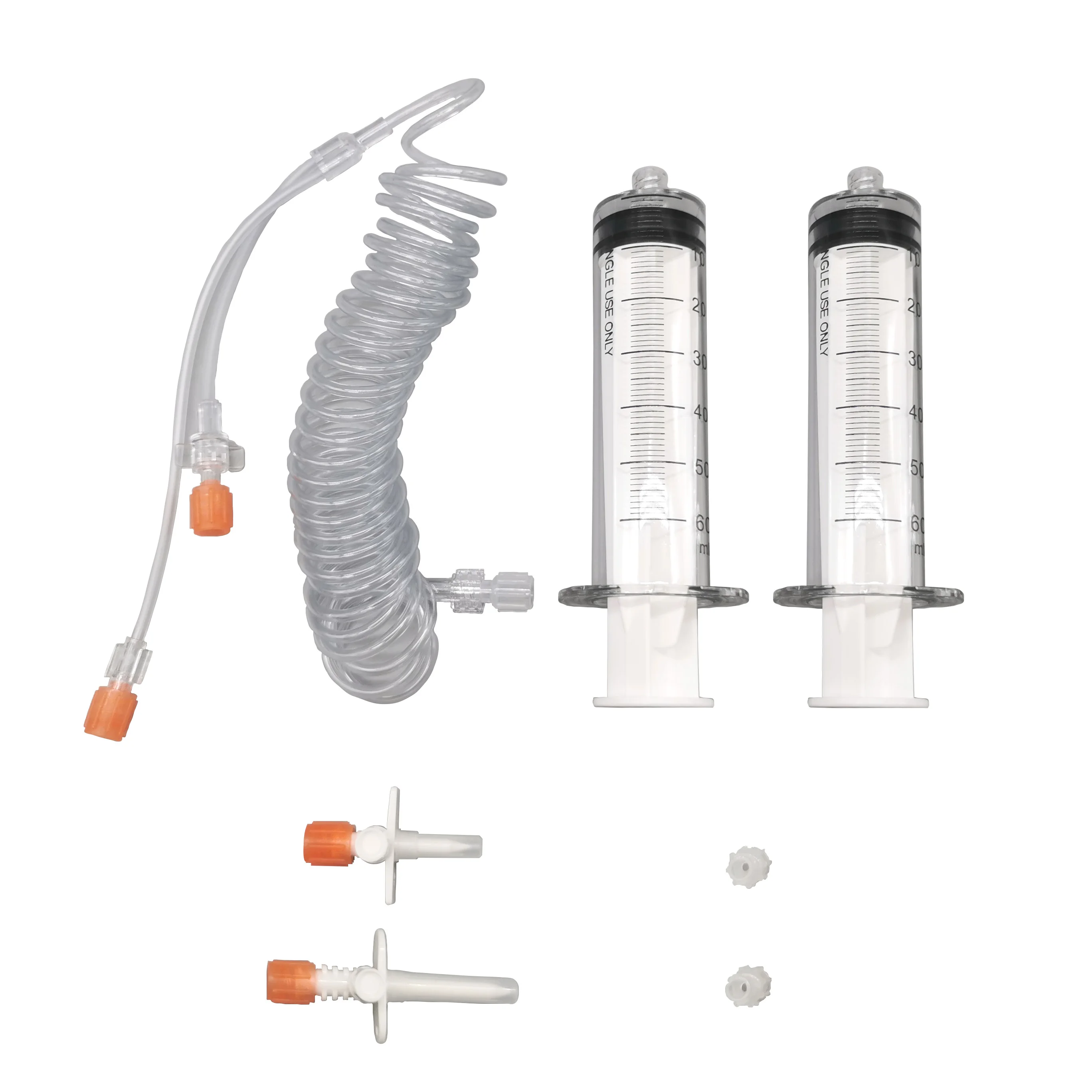 CE Approved Disposable High-Pressure Syringe Easy Connect and Disconnect Ct Injector Syringes