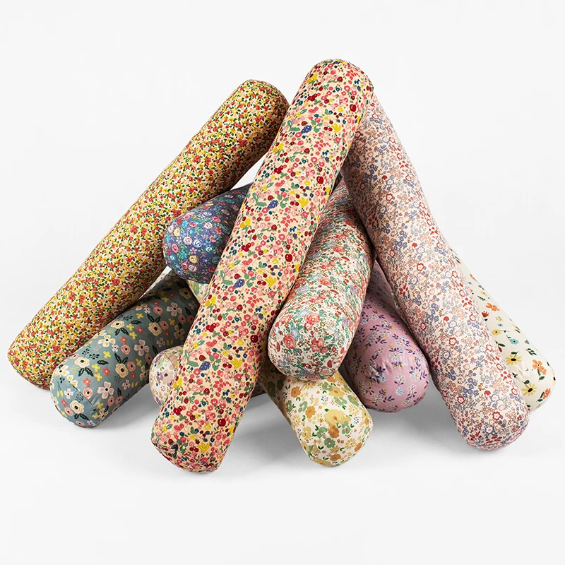 Wholesale Foam Pillow Memorial Cervical Neck Roll Pillow Cylinder Round Cushion Support Bamboo Pillow