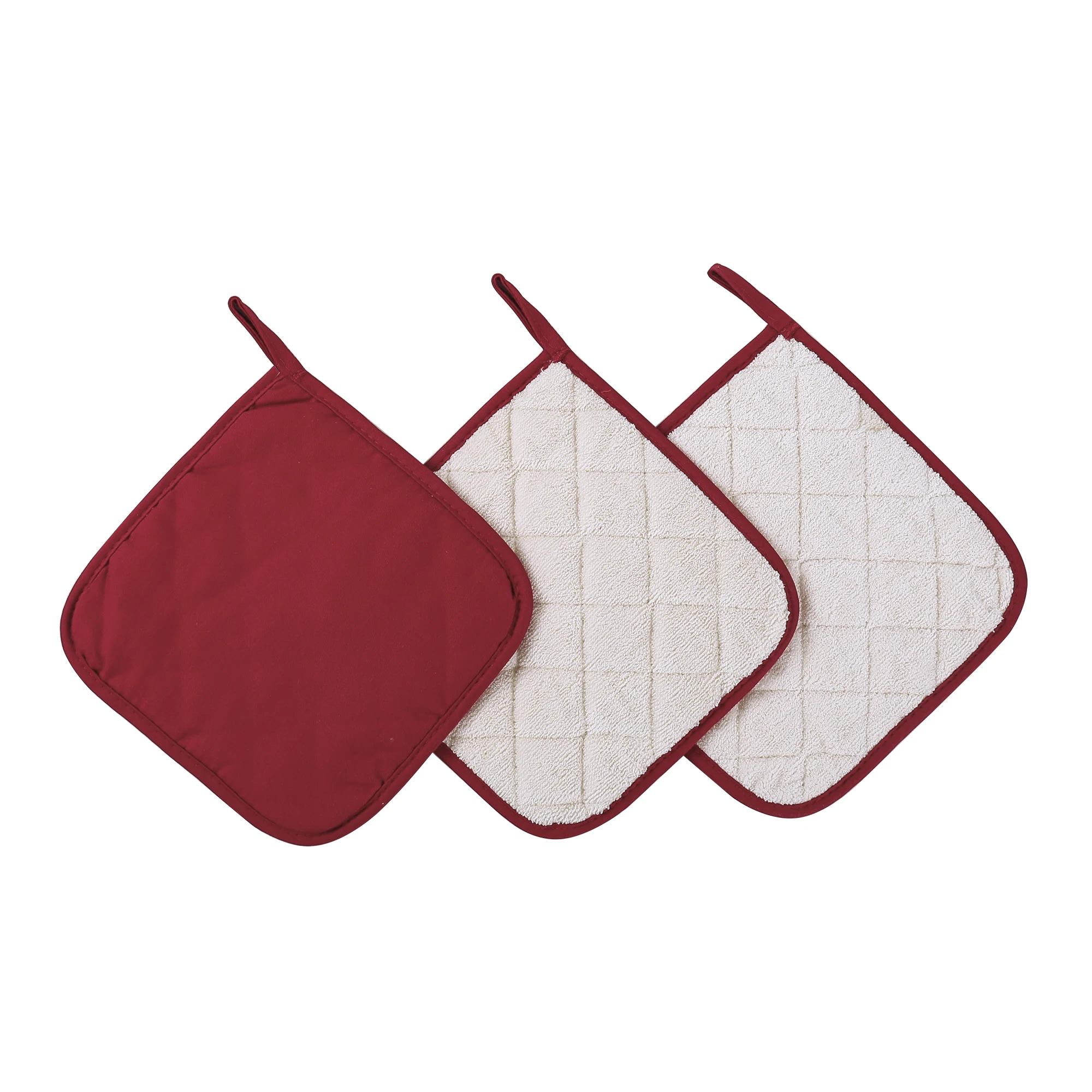 Christmas gift 100% Cotton Blue Terry Pot Holder