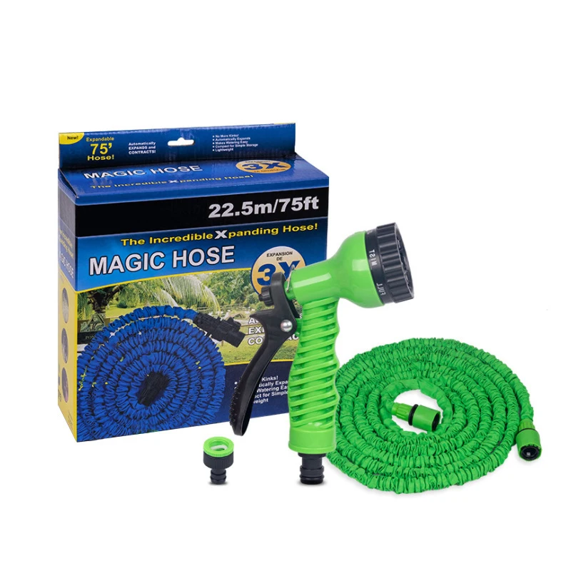 Multi-Purpose High-Pressure Car Wash Water Gun Watering Flowers Magical water hose reel watering  3 Times The  garden water hose