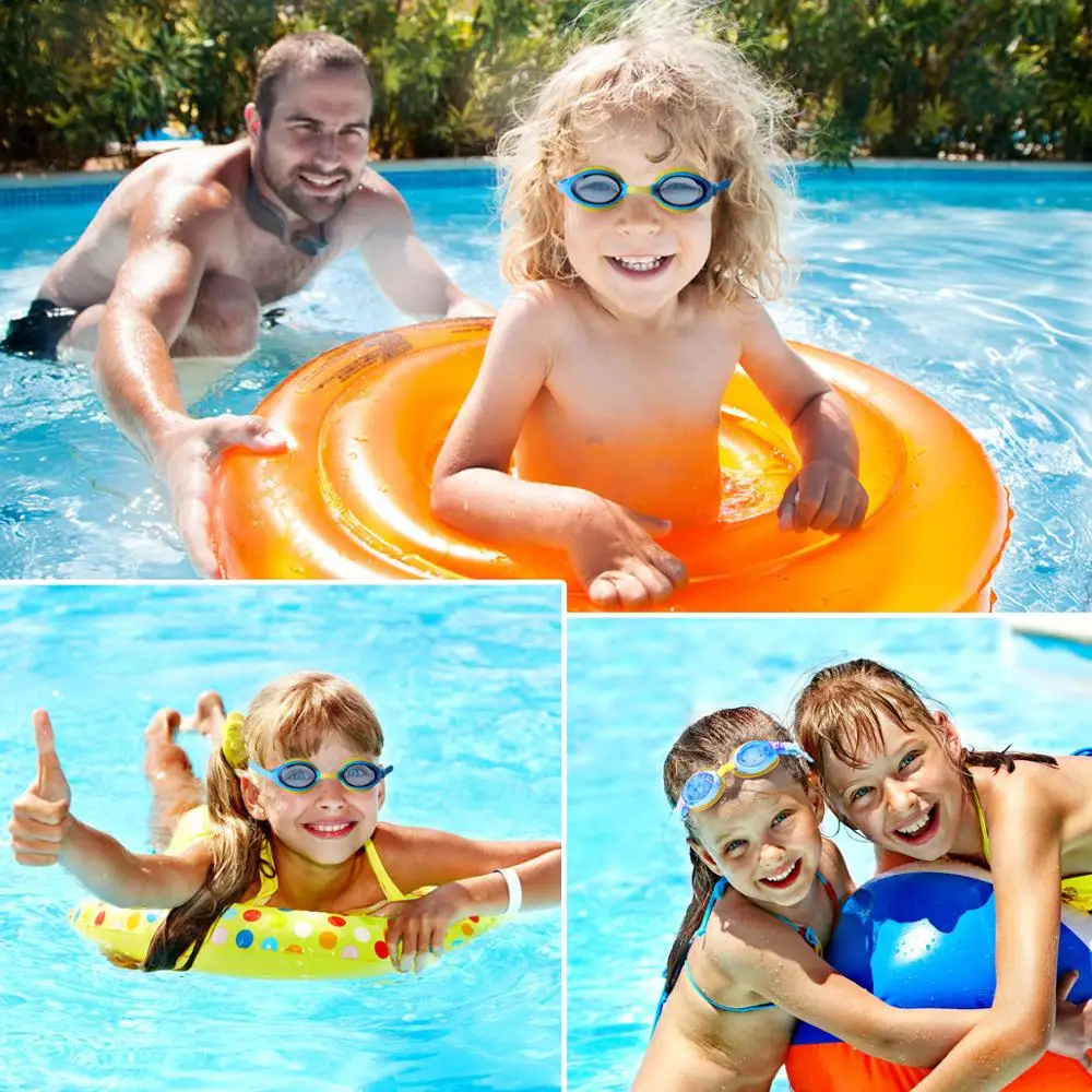 Pool & Accessories Kids Swimming Googles Swim Glasses- UV Protection with Protection Case