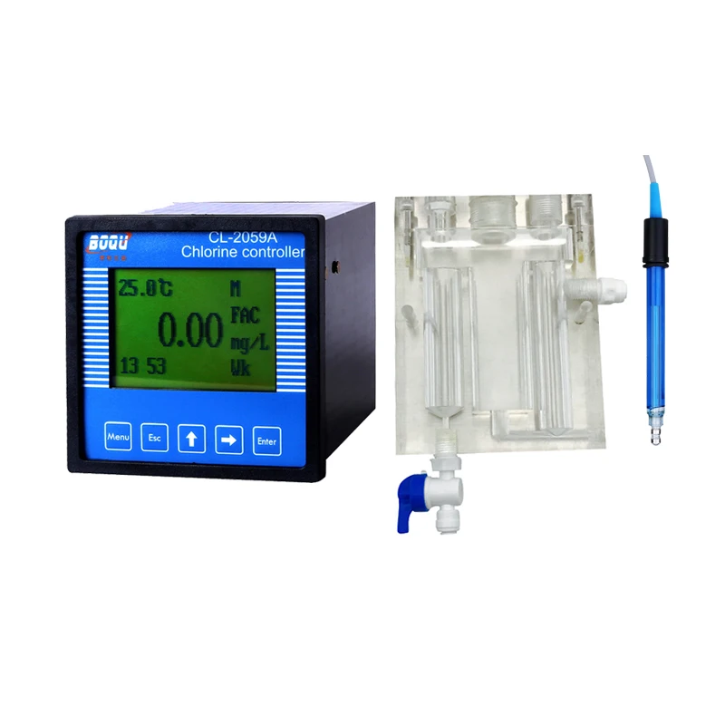 BOQU Hot Sell CL 2059A 0 20mg/L and 4 20mA for Drinking water/Swimming pool Residual Chlorine Meter (1600324258942)