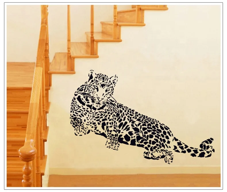  AY9029 Cheetah Съемная аниме виниловая настенная наклейка DIY Водонепроницаемая