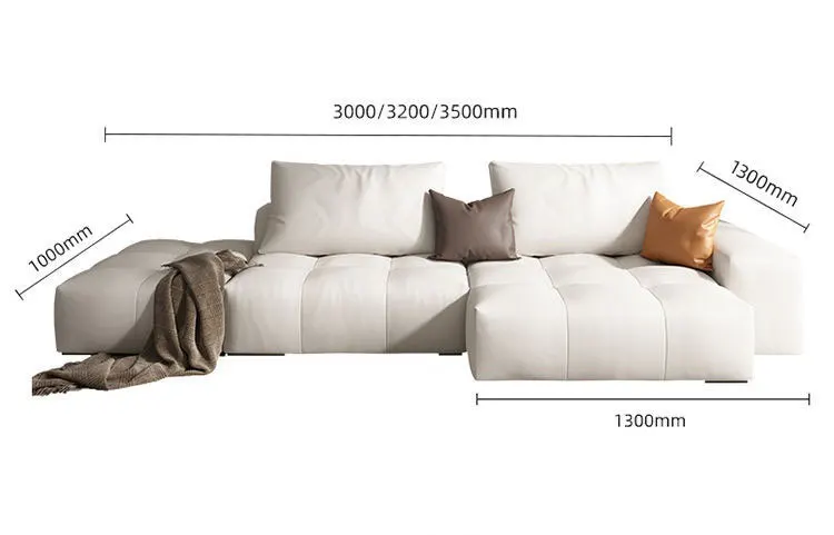 Contemporary Modern Reclining Comfortable Recliner Sectional Sofa White Leather sofa