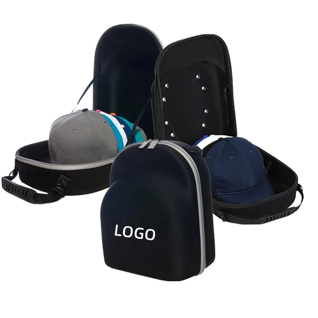Custom Portable Snapback Bag Cap Carrier Eva Travel Case Cap Holder Bag Hats Case Carrie