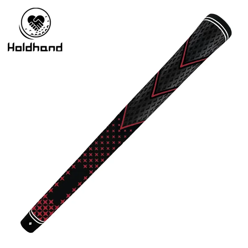 Black rubber iron grip golf club grips