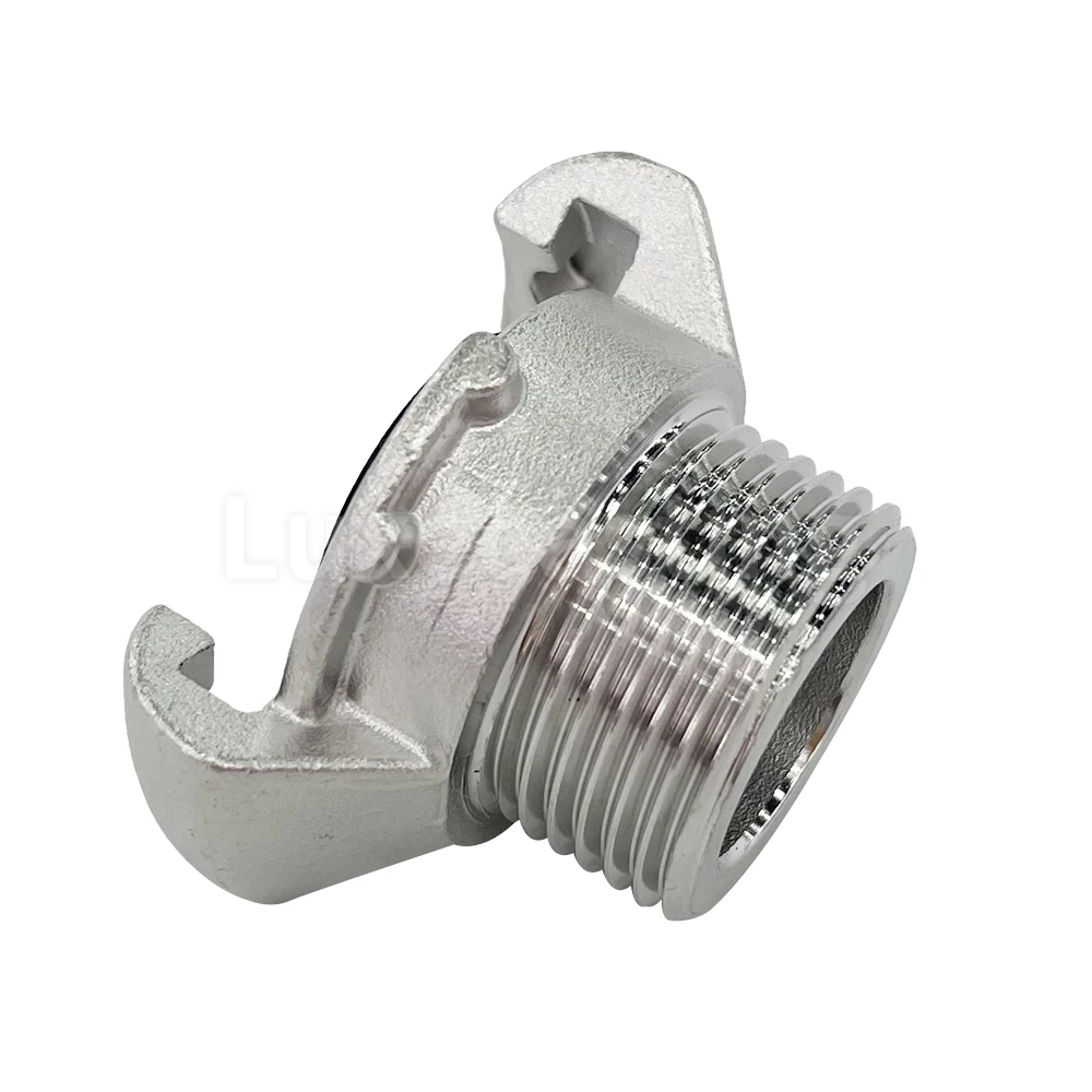 European Type Male Air Hose Coupling Claw Coupler Quick Release Universal Coupling Male End with Thread