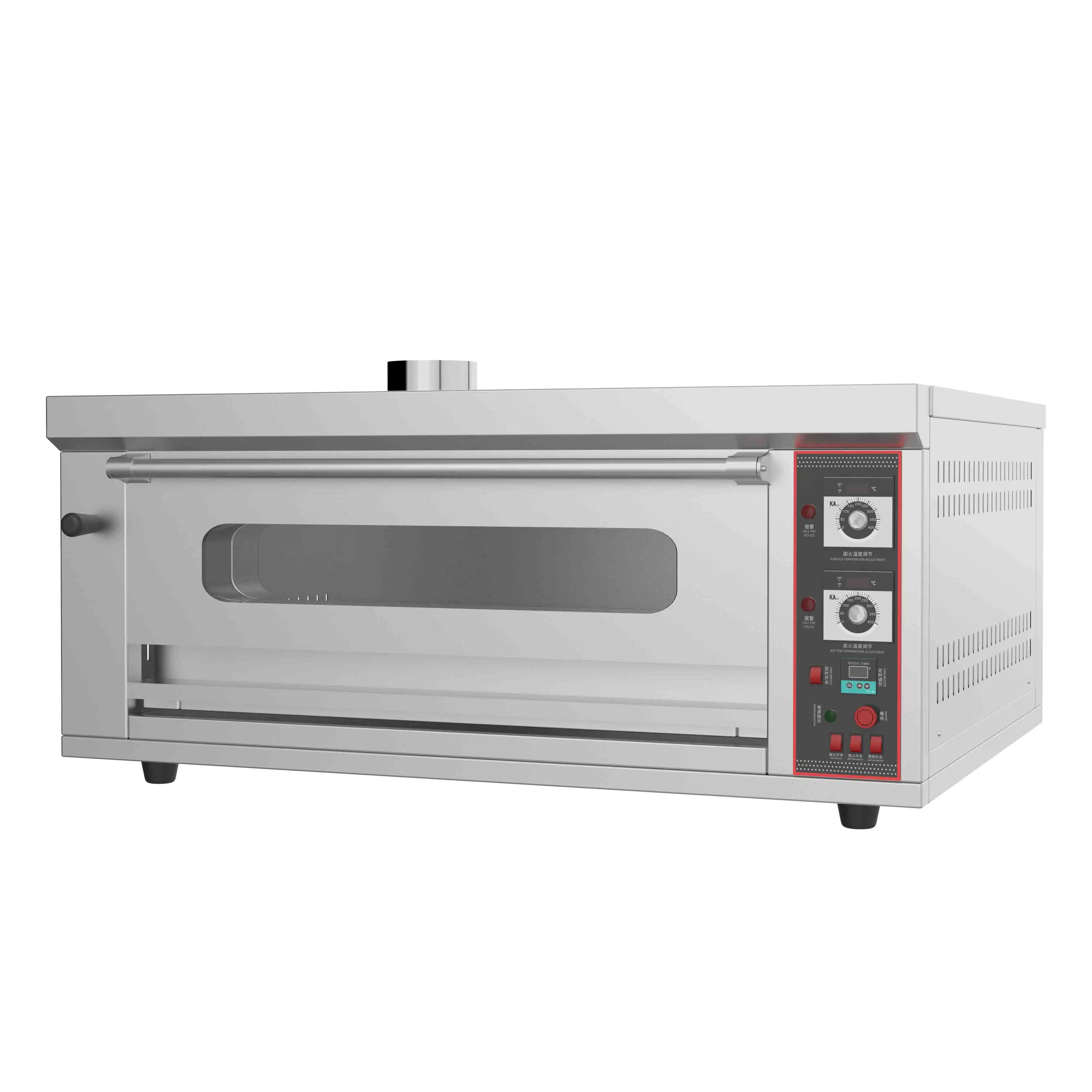 Electric product one layer two tray convection electric baking toaster commercial baking oven deck bread gas pizza oven bakery