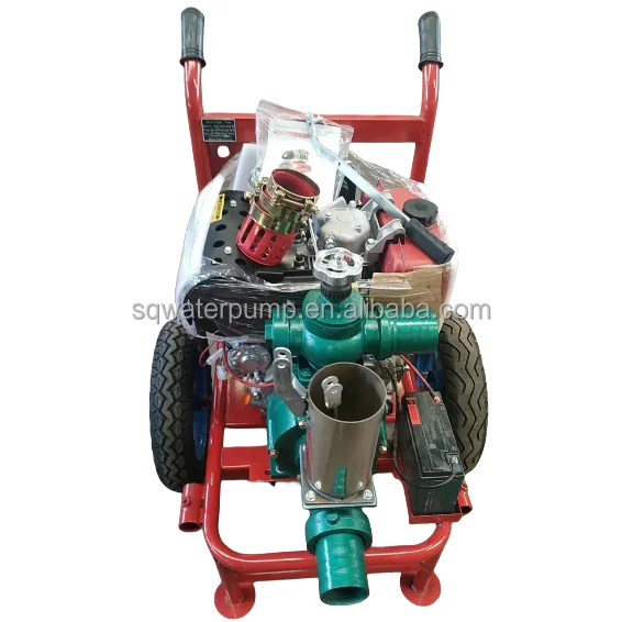 12HP Air-cooled diesel pump with 3 inch Double impeller high pressure irrigation water pump