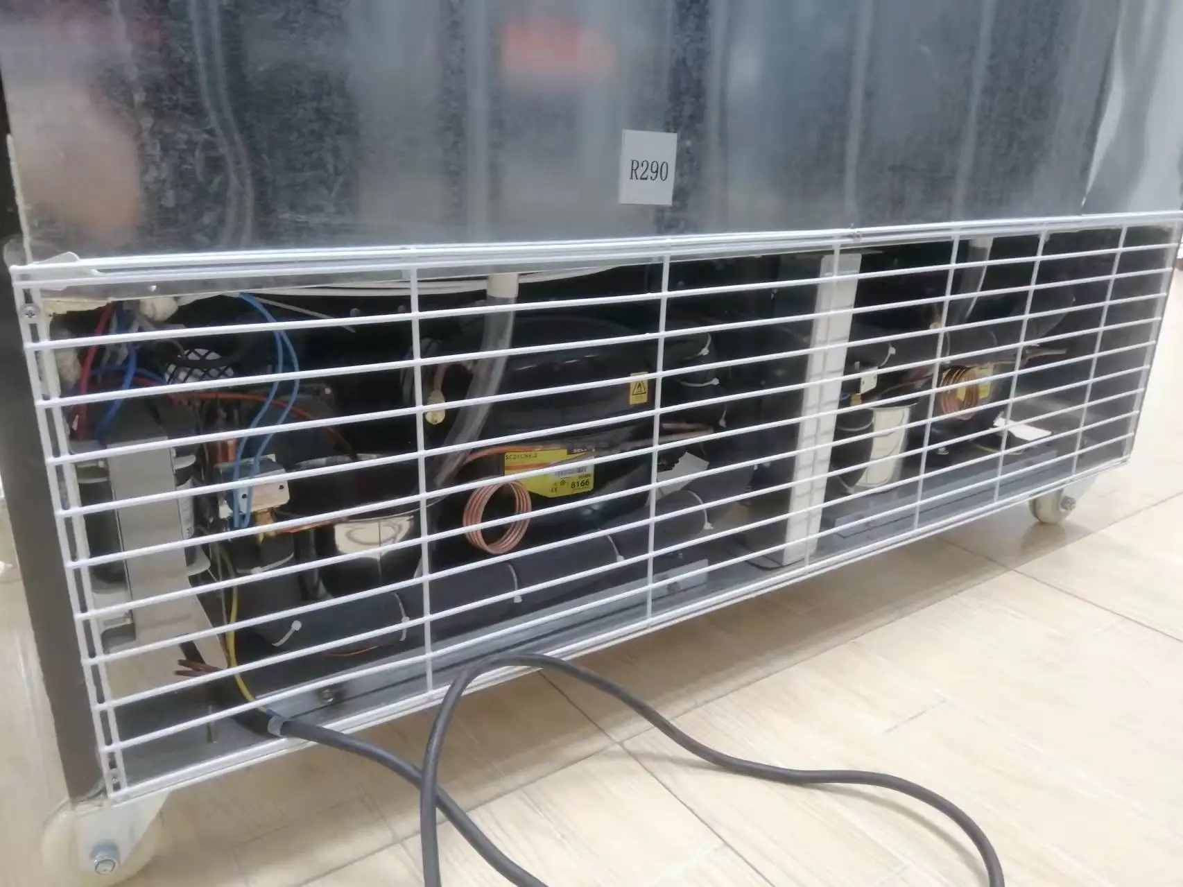 glass door freezer counter  vertical display freezer  display freezer