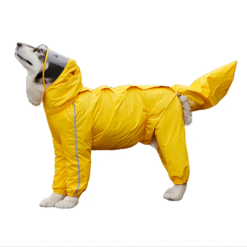 Dog raincoat large dogs full package Golden Retriever large dog clothes four feet Amazon pet with Products in stock