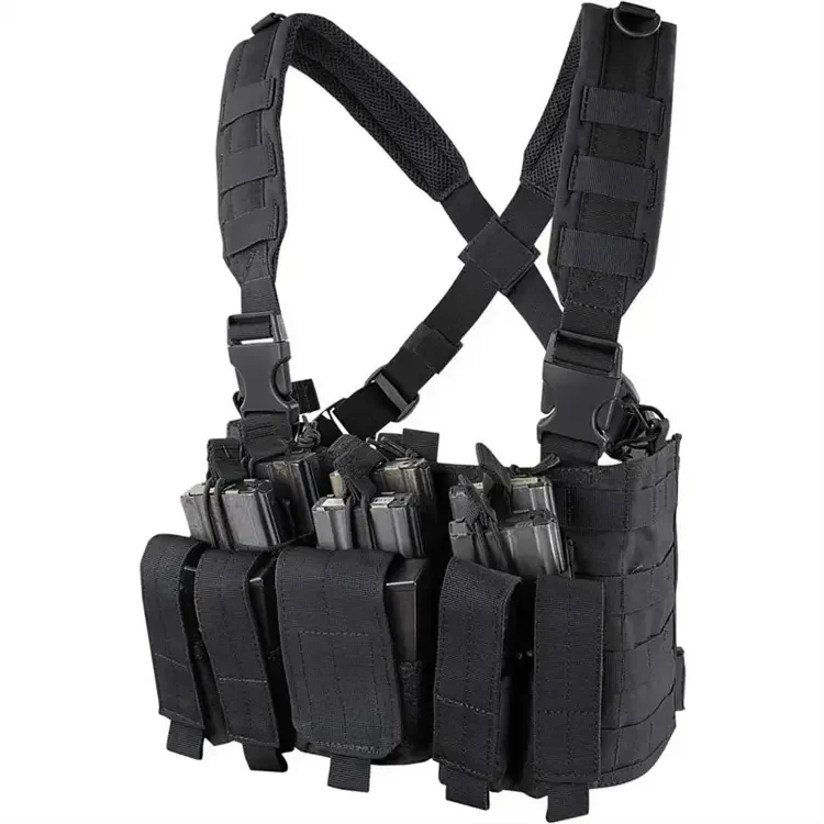 Tactical Mag/Magazine Carry Chest Rig Vest Bag Lightweight Hunting Plate Carrier with Molle Pouch
